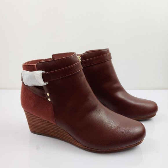 dr scholl's double wedge bootie